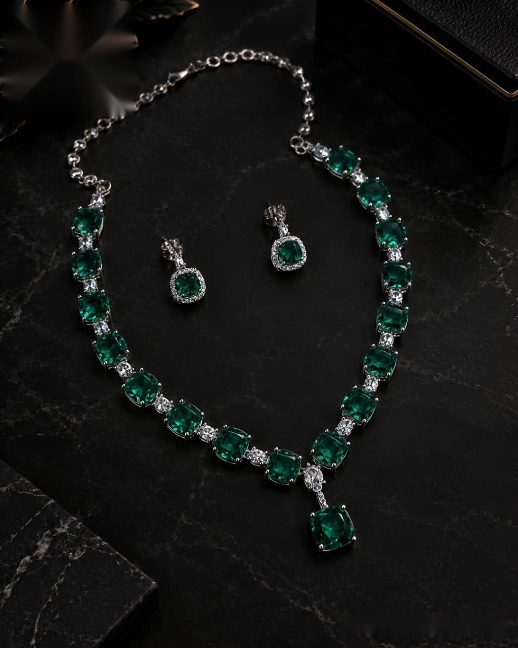 American Diamond Necklace Set